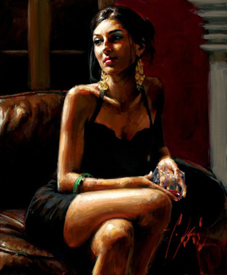 Fabian Perez Red on Red IV