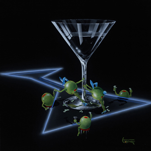 Michael Godard Dirty Martini 4 (Silly Wabbit) (SN)