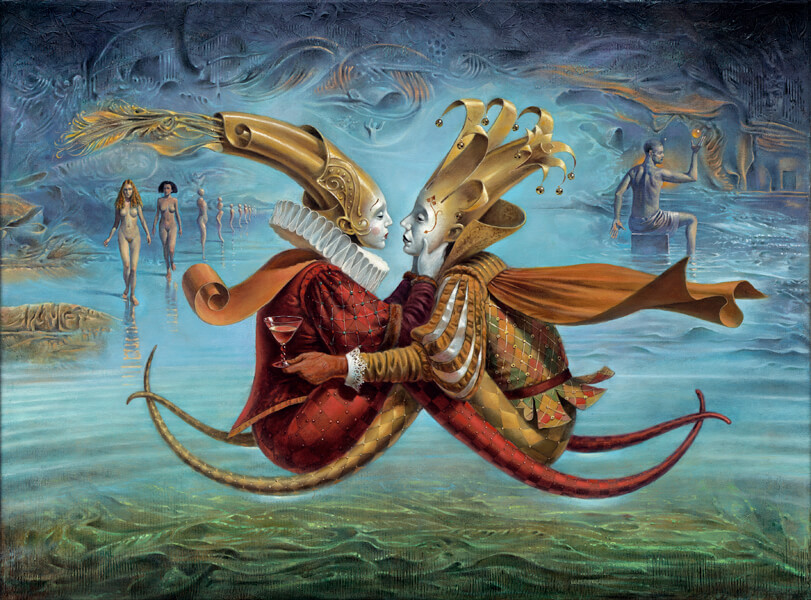 Michael Cheval Everlasting Souls of Love (Mini Print)