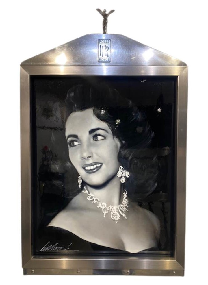 Liz Taylor Rolls Royce Grill Bill Mack