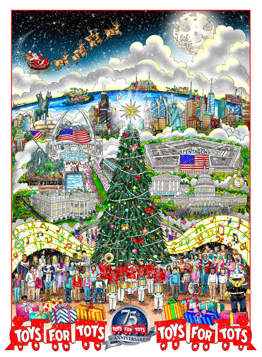 75 Years of Toys for Tots Charles Fazzino