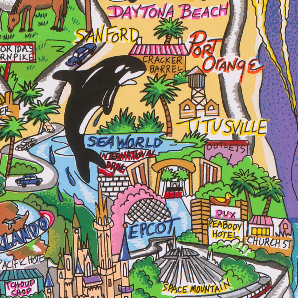 Charles Fazzino Along The Sunshine State