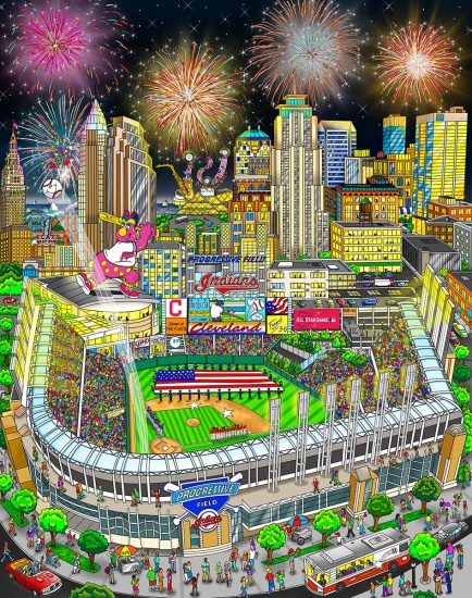 MLB 2019 All - Star Game: Cleveland Charles Fazzino