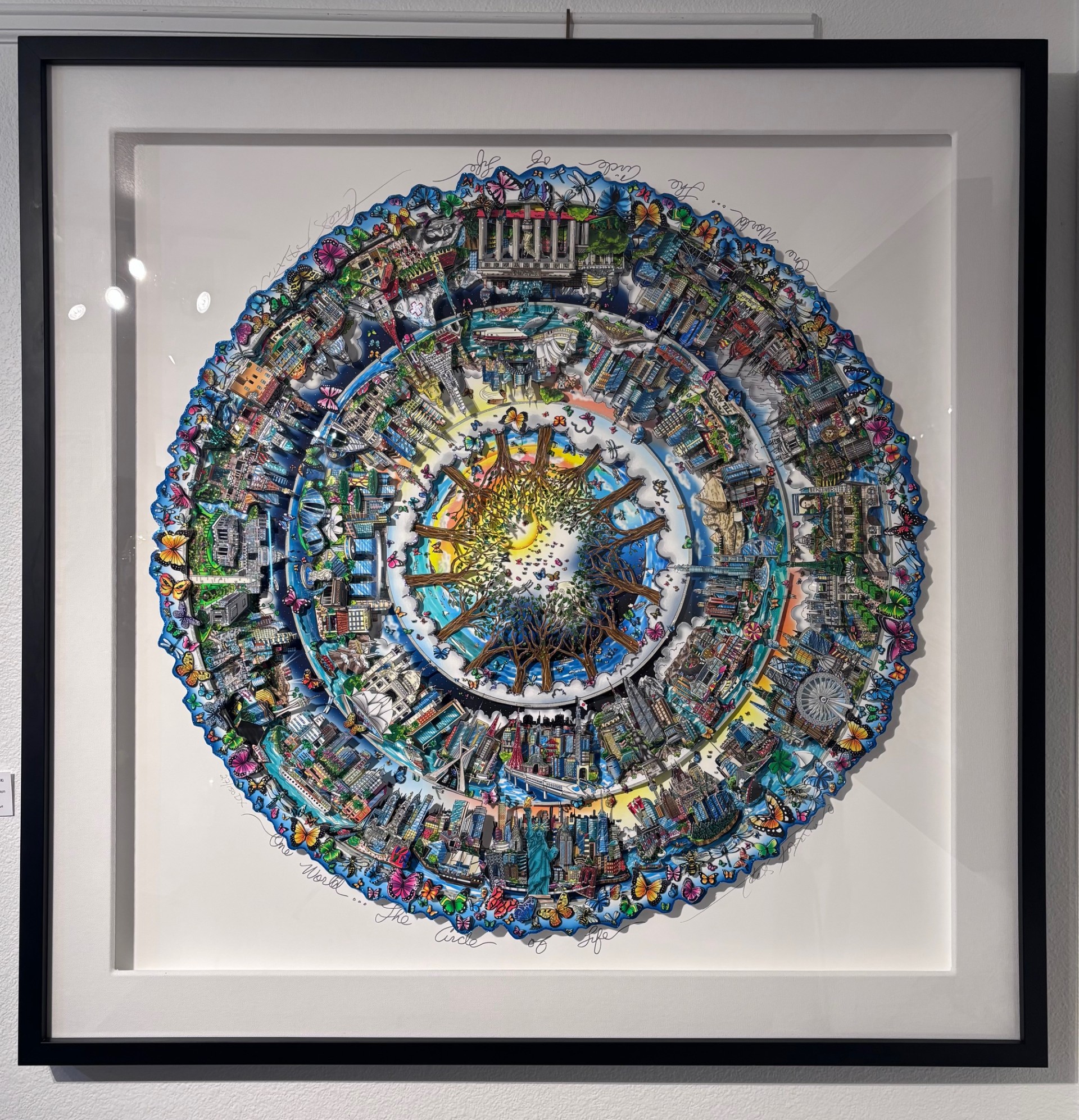 Charles Fazzino One World...The Circle of Life