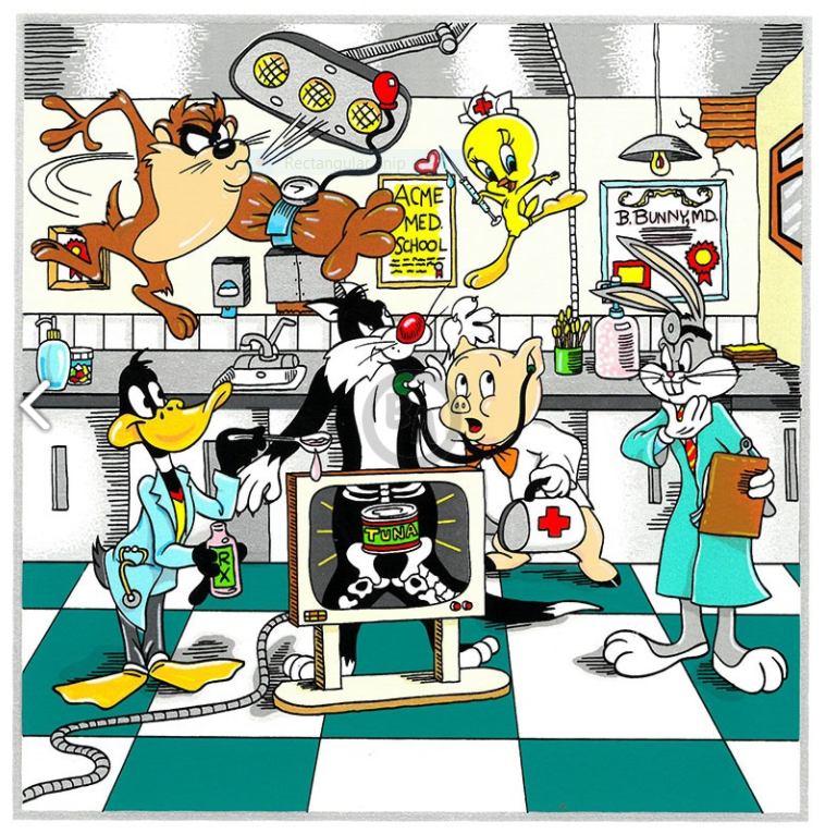 The Warner Bros. Doctor Series: A Looney Doctor Visit Charles Fazzino