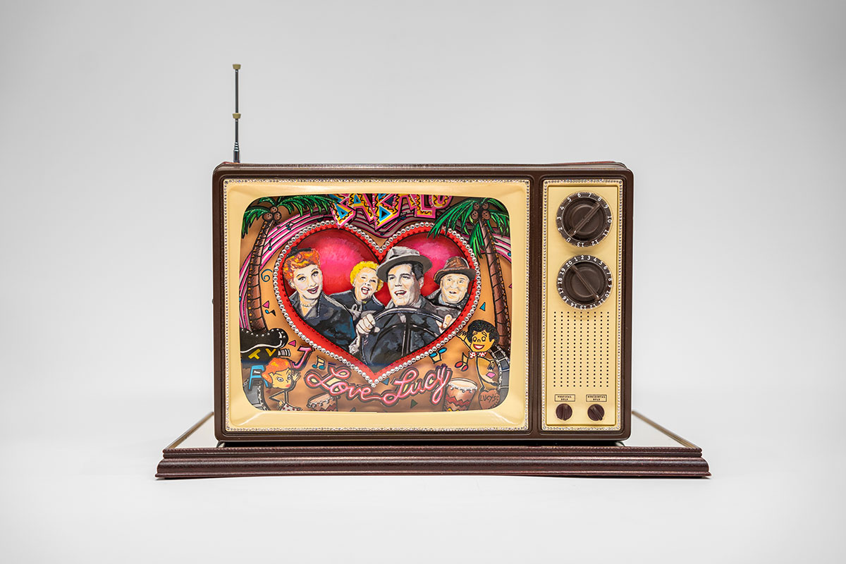We Love Lucy T.V. Sculpture Charles Fazzino