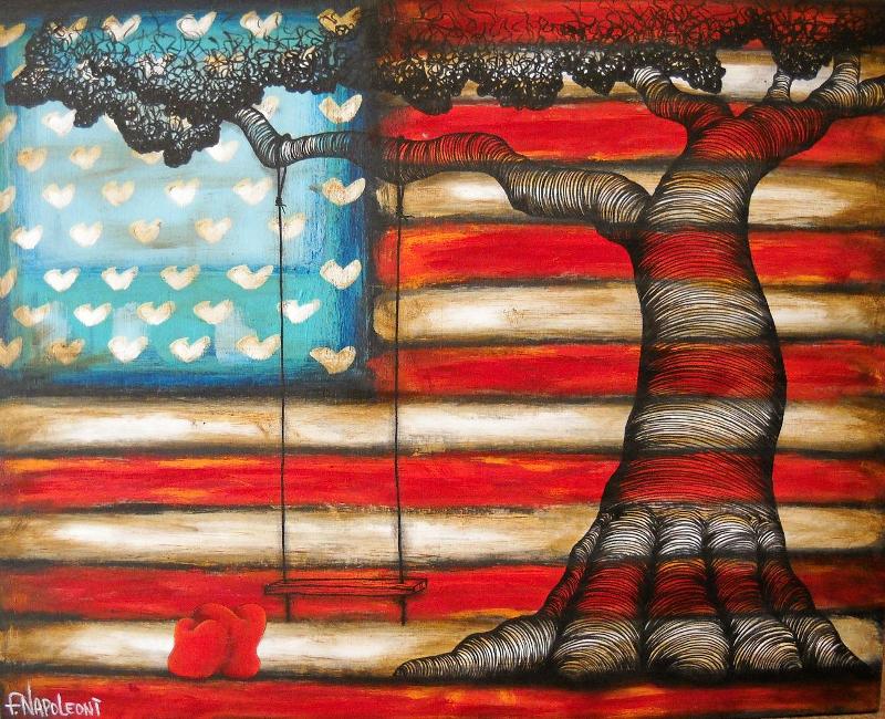 A Fond American PastimeMini Print Fabio Napoleoni