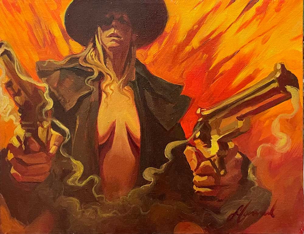 Guns A Blazin' Gabe Leonard