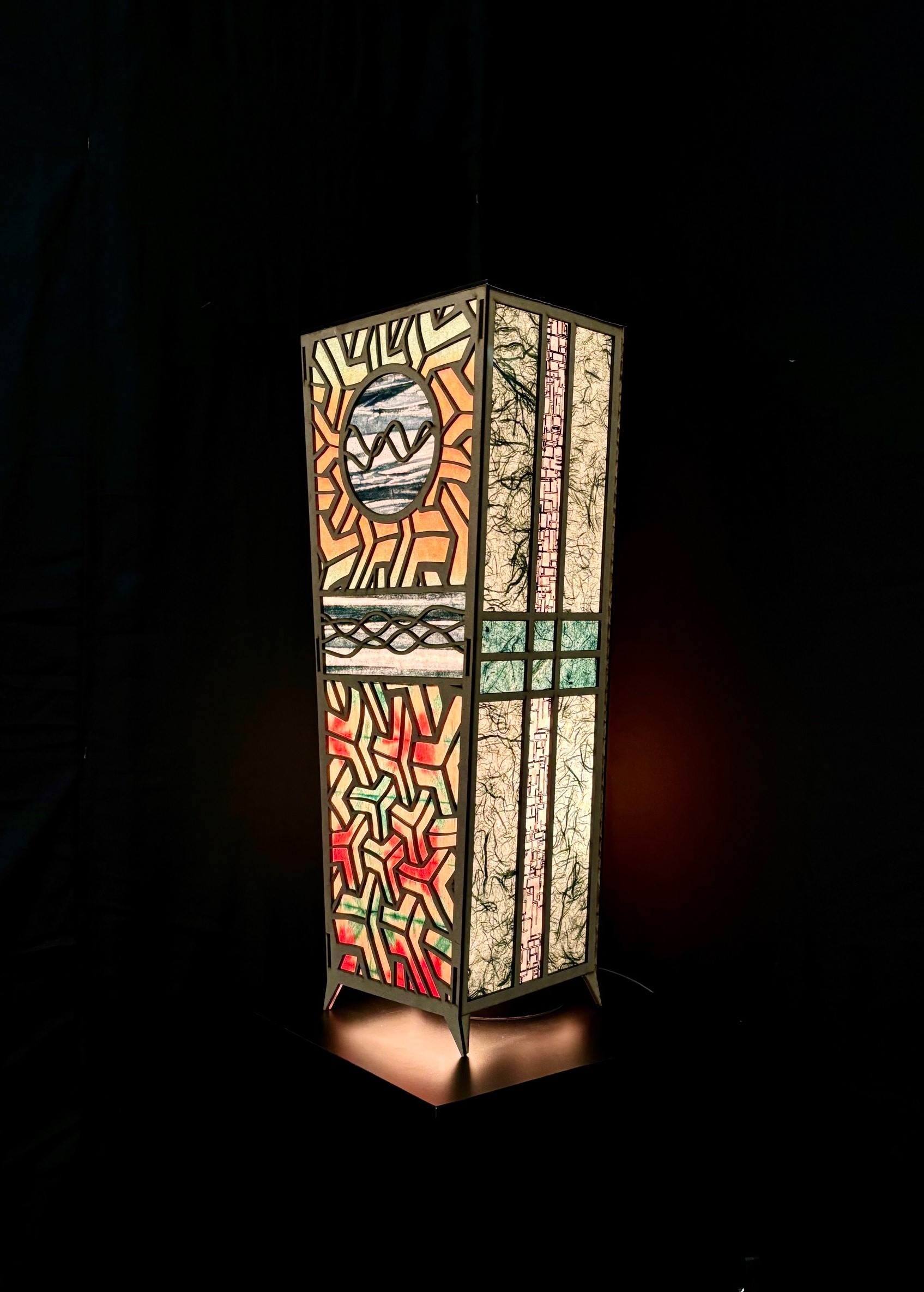 Tie Dye Tower Luminary Kendrick Cowdery