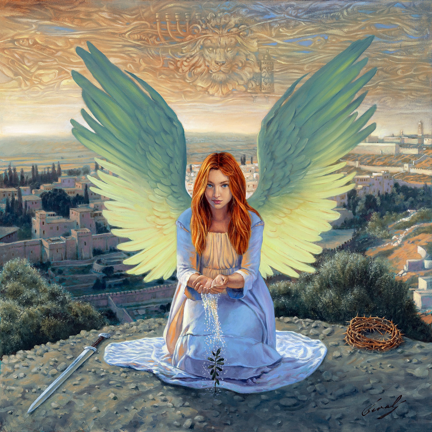 Angel of Jerusalem Michael Cheval