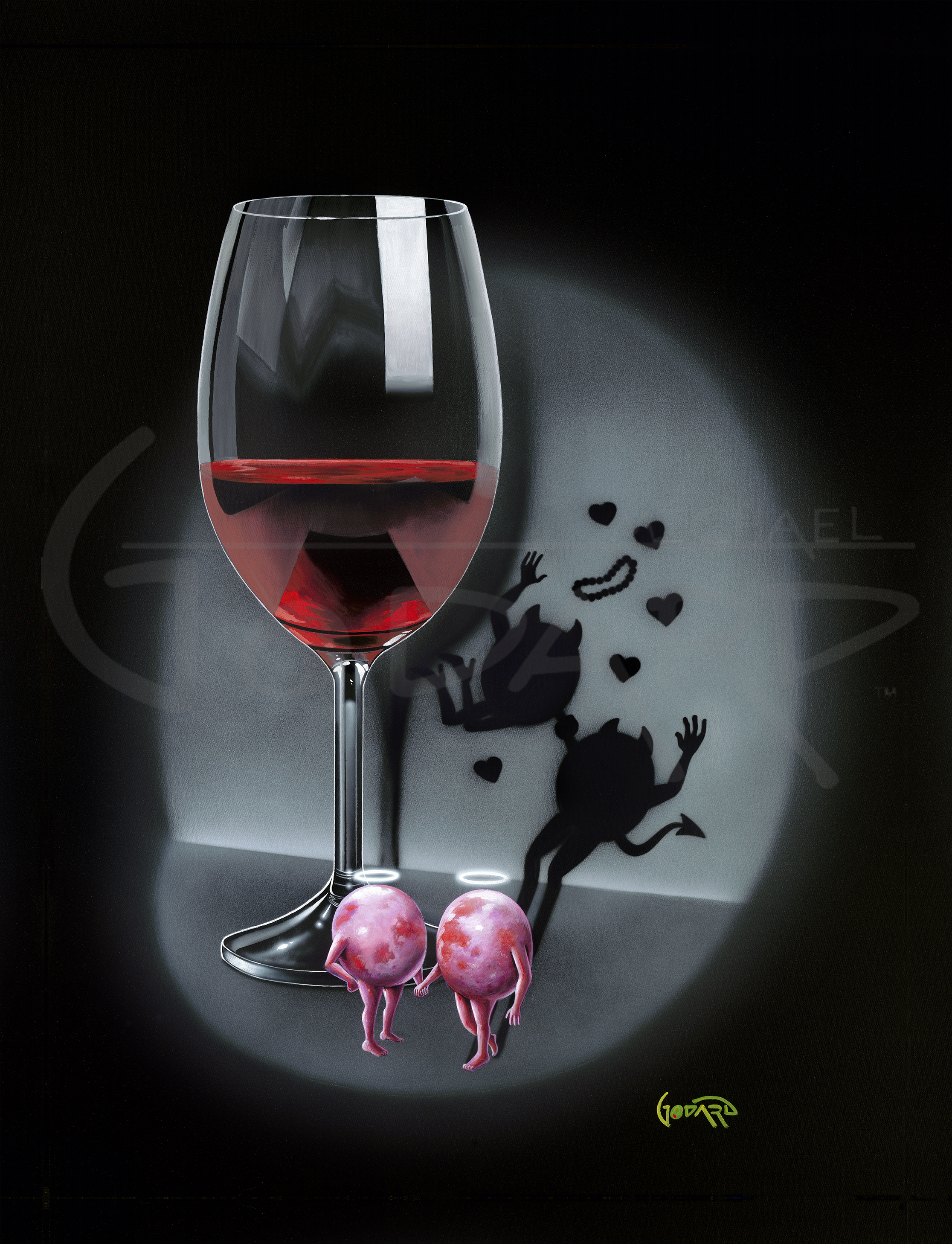 First Date Red Wine Michael Godard