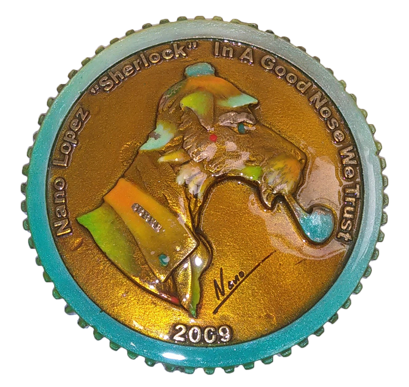 Bronze Collectors Coin - Sherlock Nano Lopez
