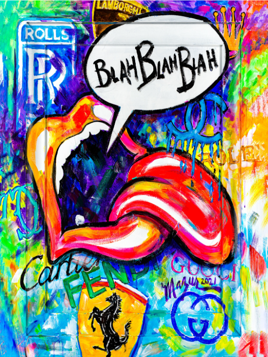Blah Blah Blah Mouth & Tongue Ruby Mazur